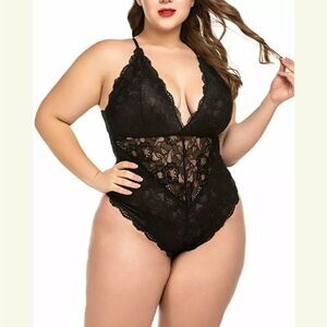 Lace Bodysuit Teddy One-Piece Babydoll Sleepwear